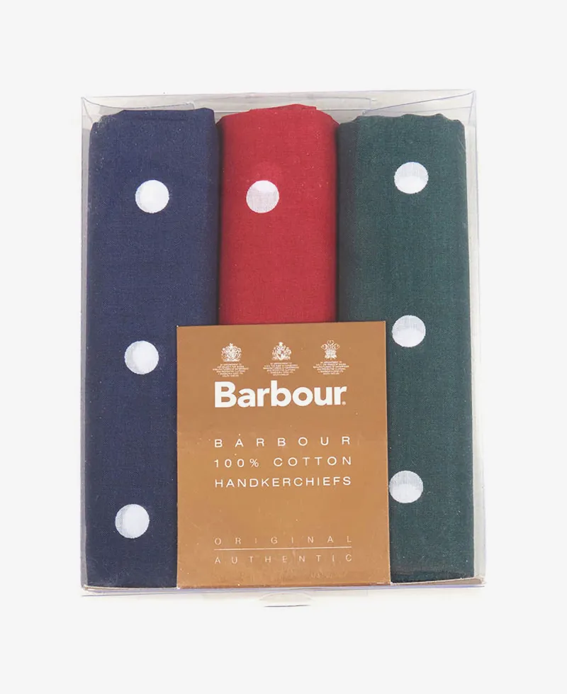Barbour Spotted Hankies 3 Pack-1
